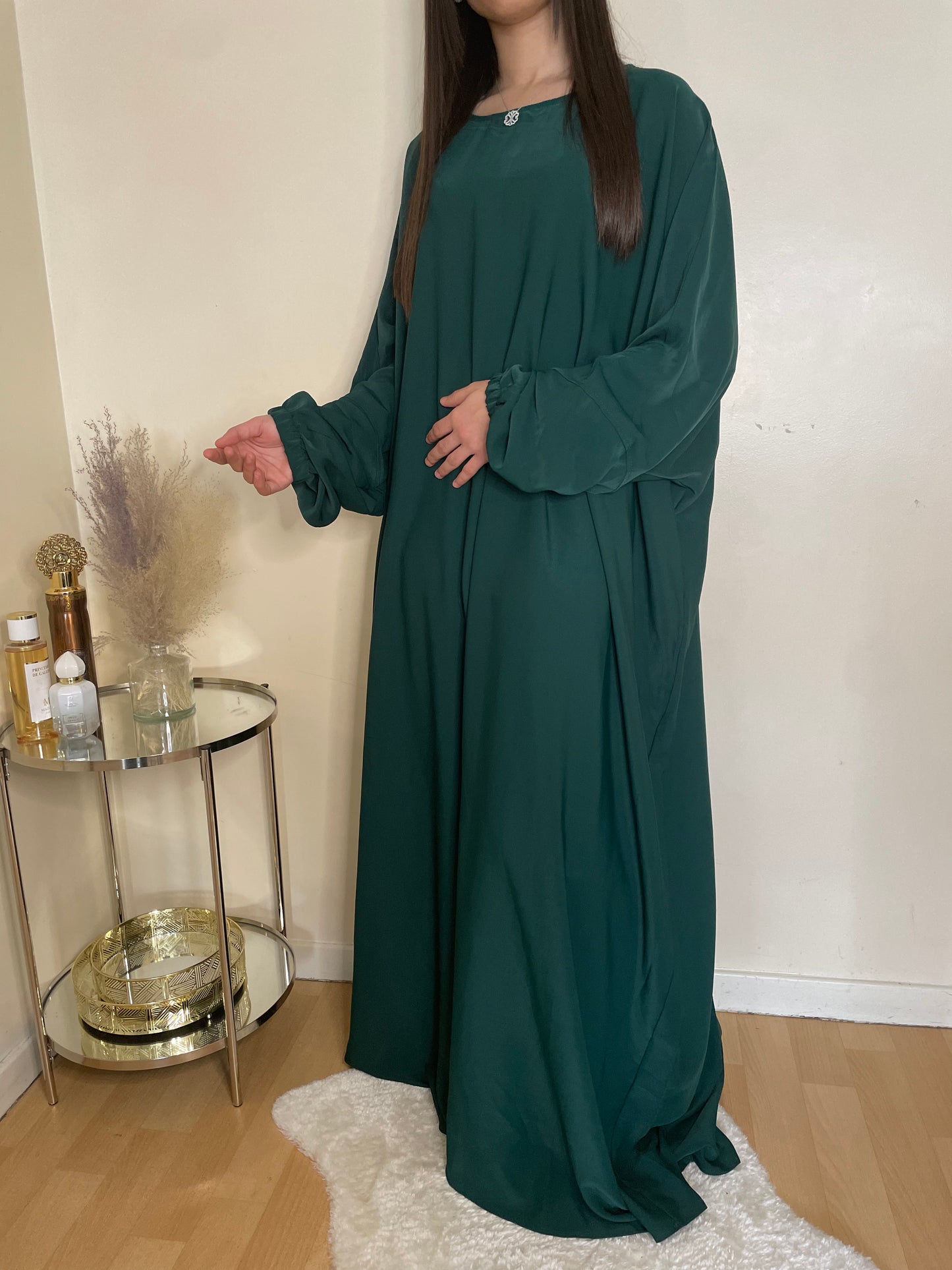 Abaya Aïsha vert forêt