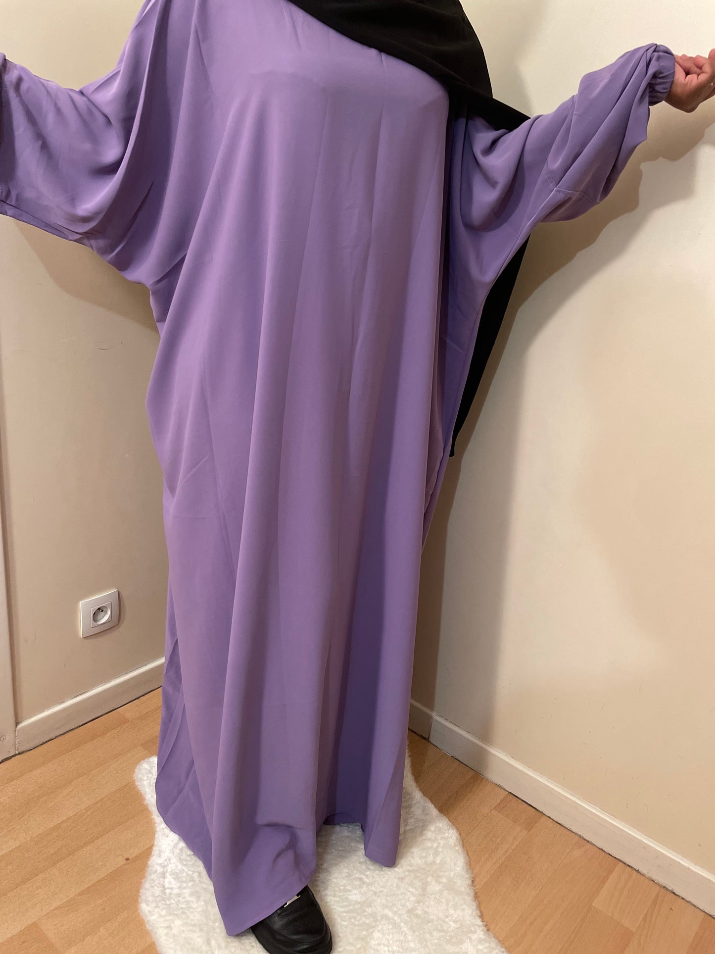 Abaya Aïsha mauve clair