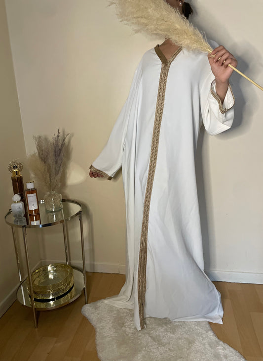 Abaya Soukaïna blanche