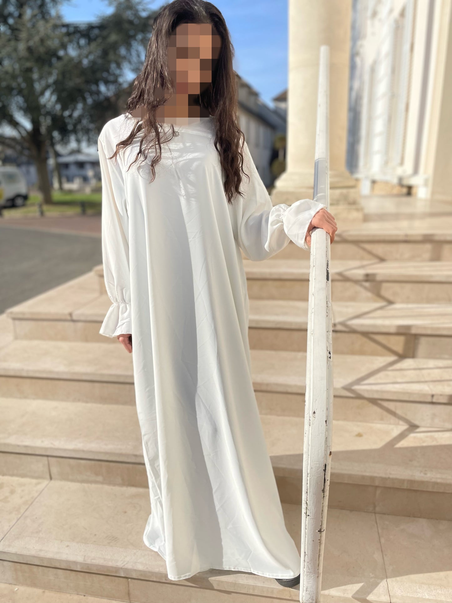 Abaya Noor blanche