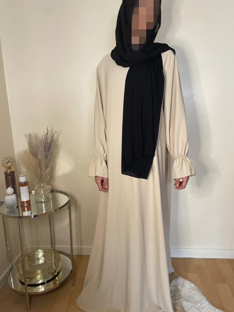 Abaya Noor beige claire