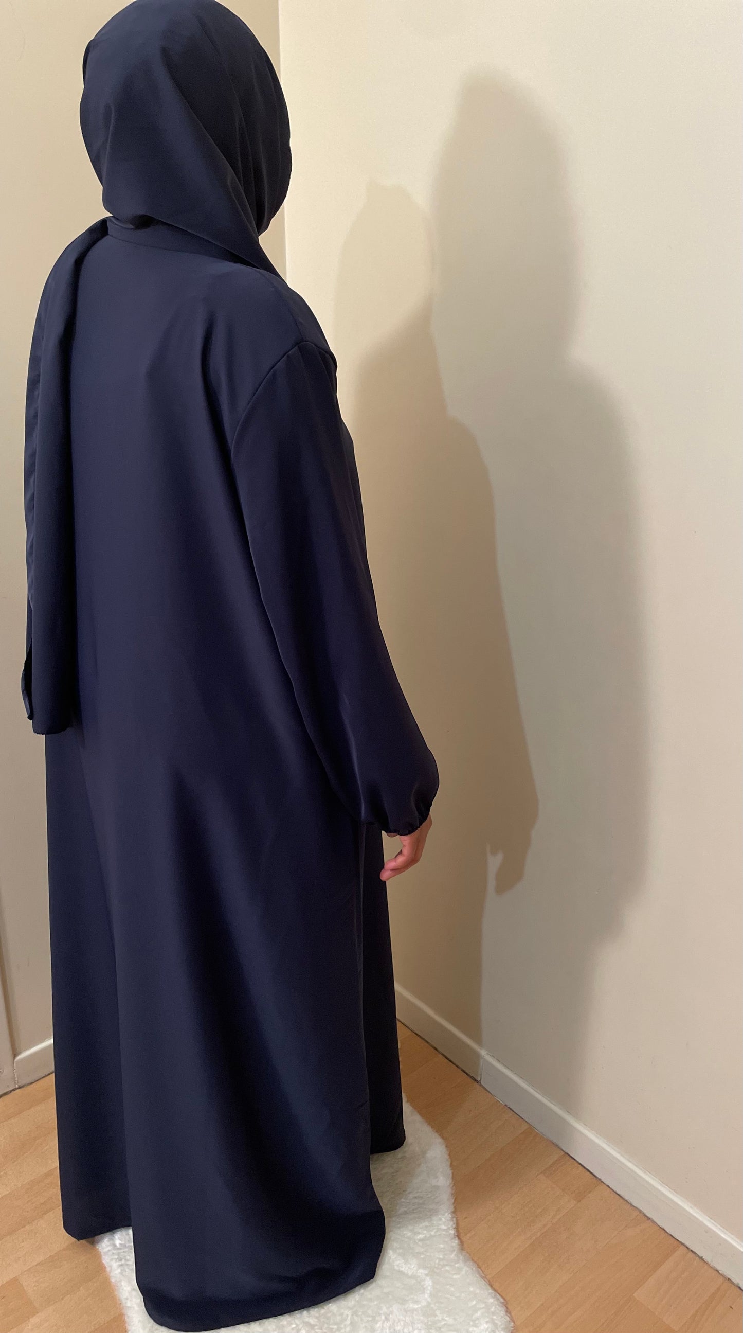 Abaya Naïla bleu marine