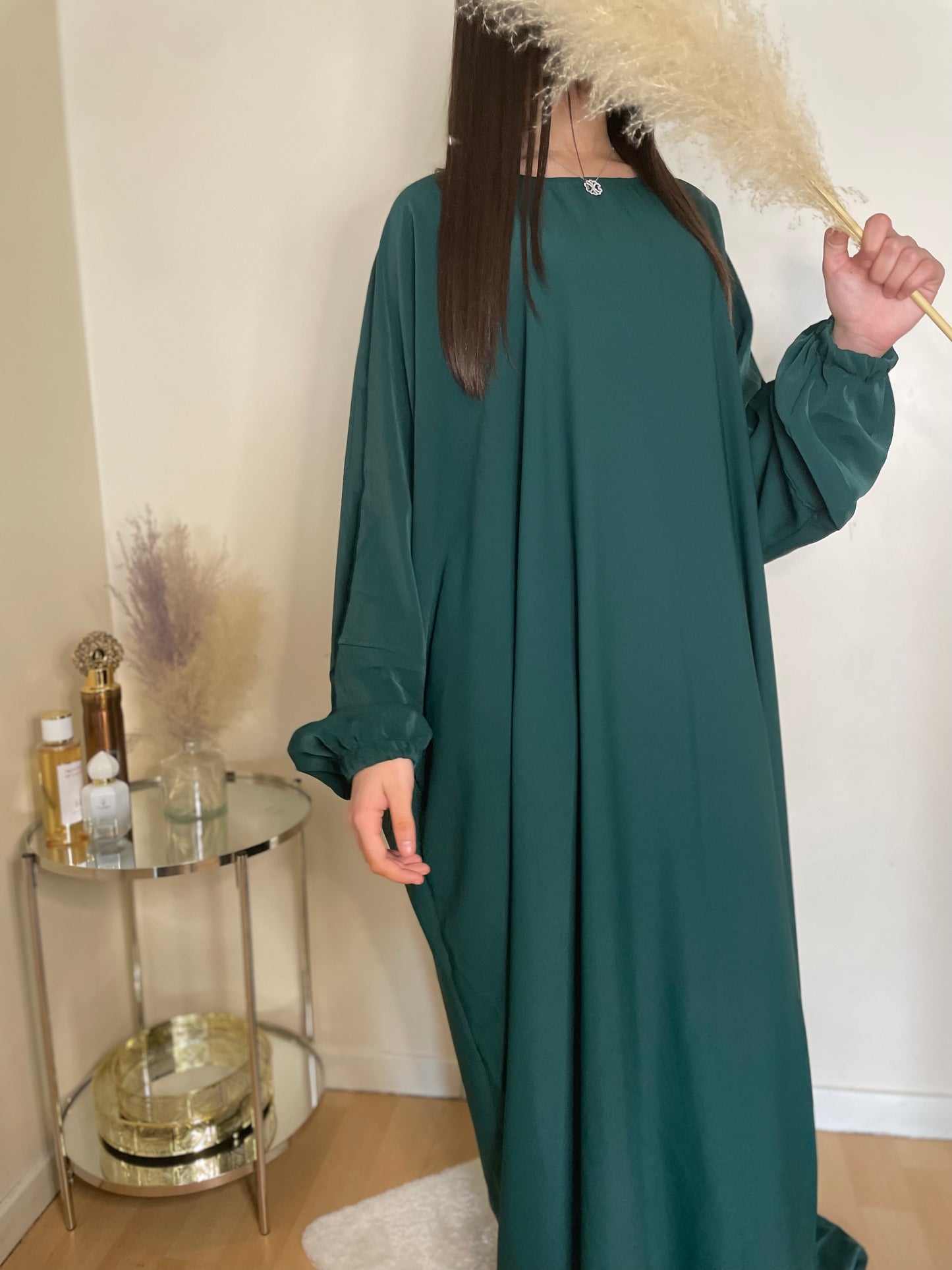 Abaya Aïsha vert forêt