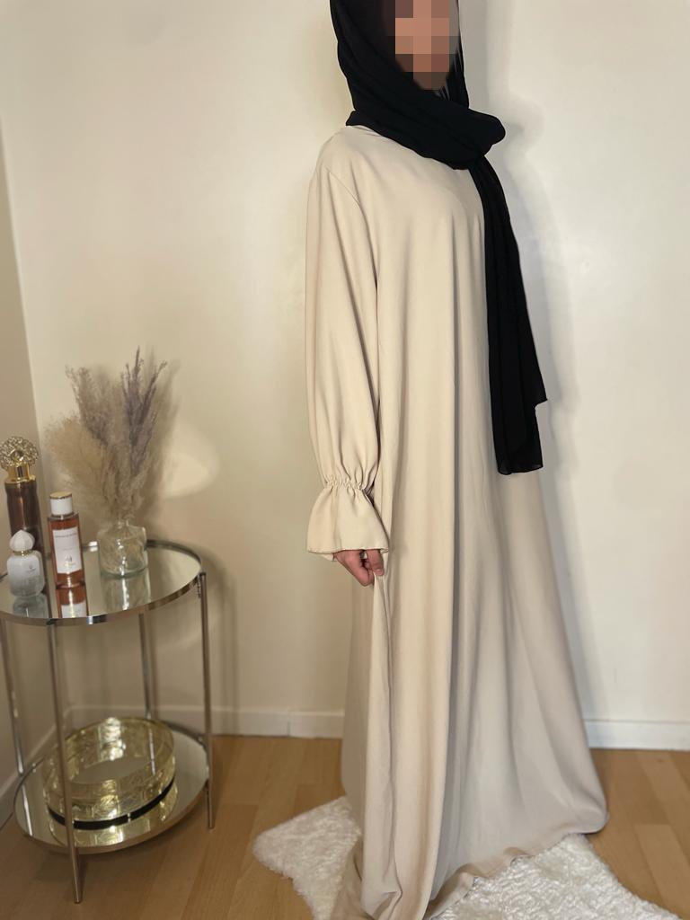 Abaya Noor beige claire