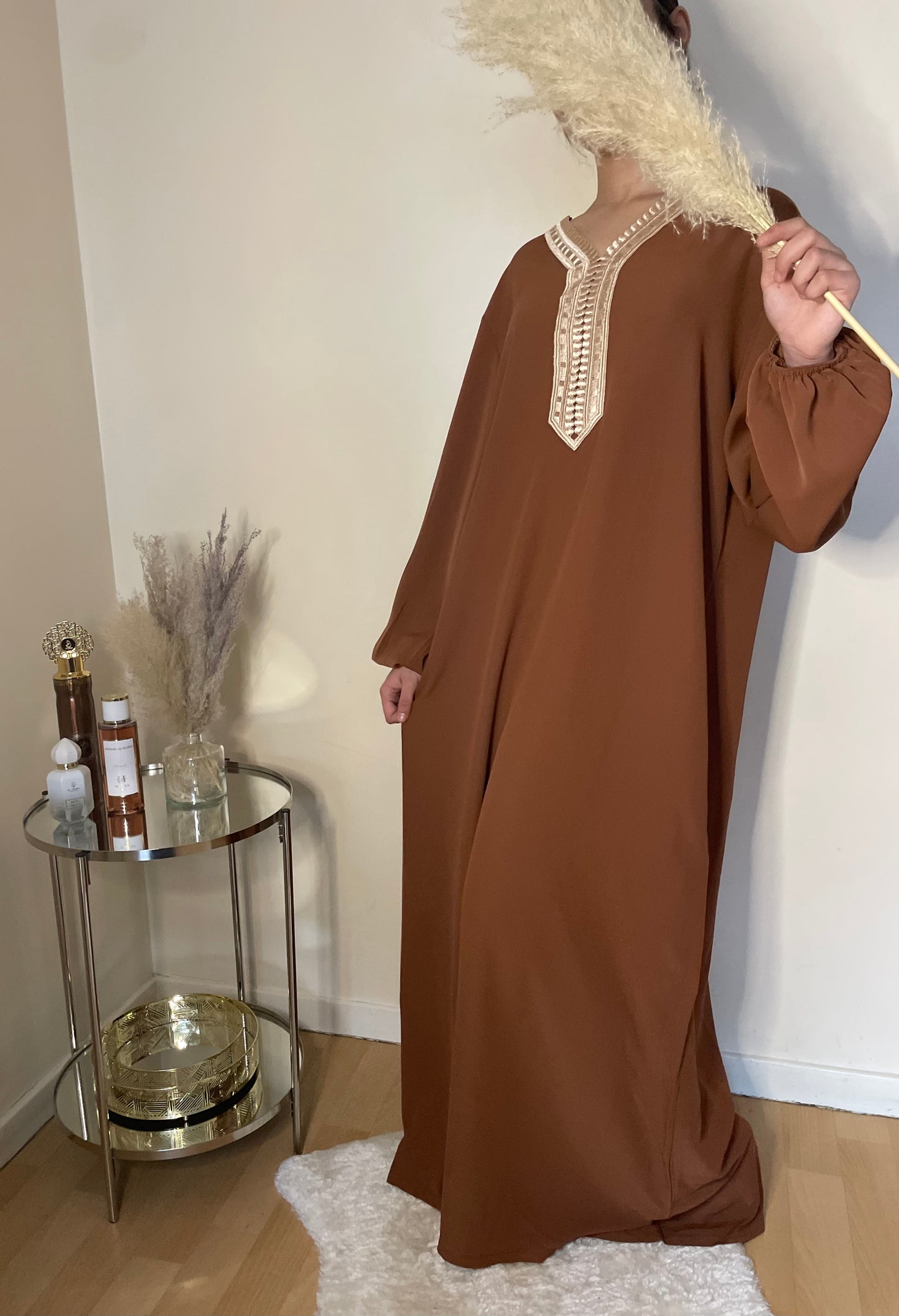 Abaya Lalya marron