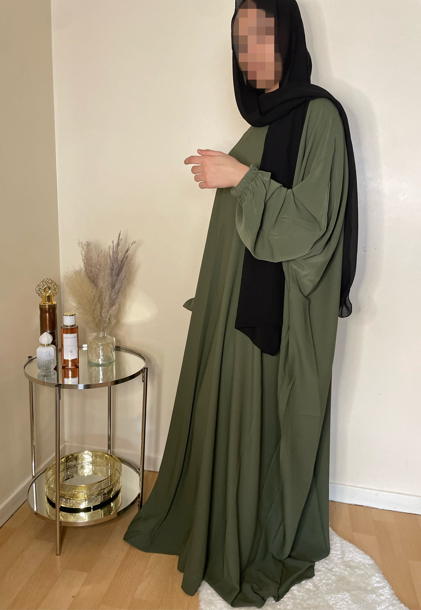 Abaya Aïsha vert kaki