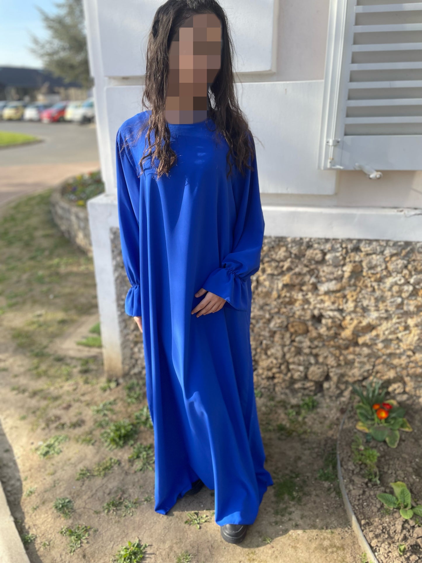 Abaya Noor bleu roi