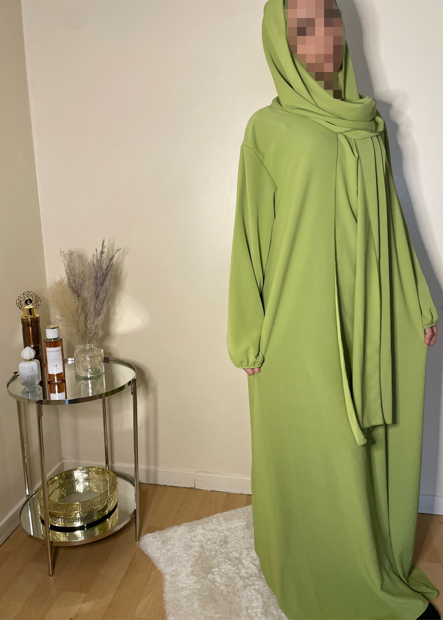 Abaya Naïla vert pistache