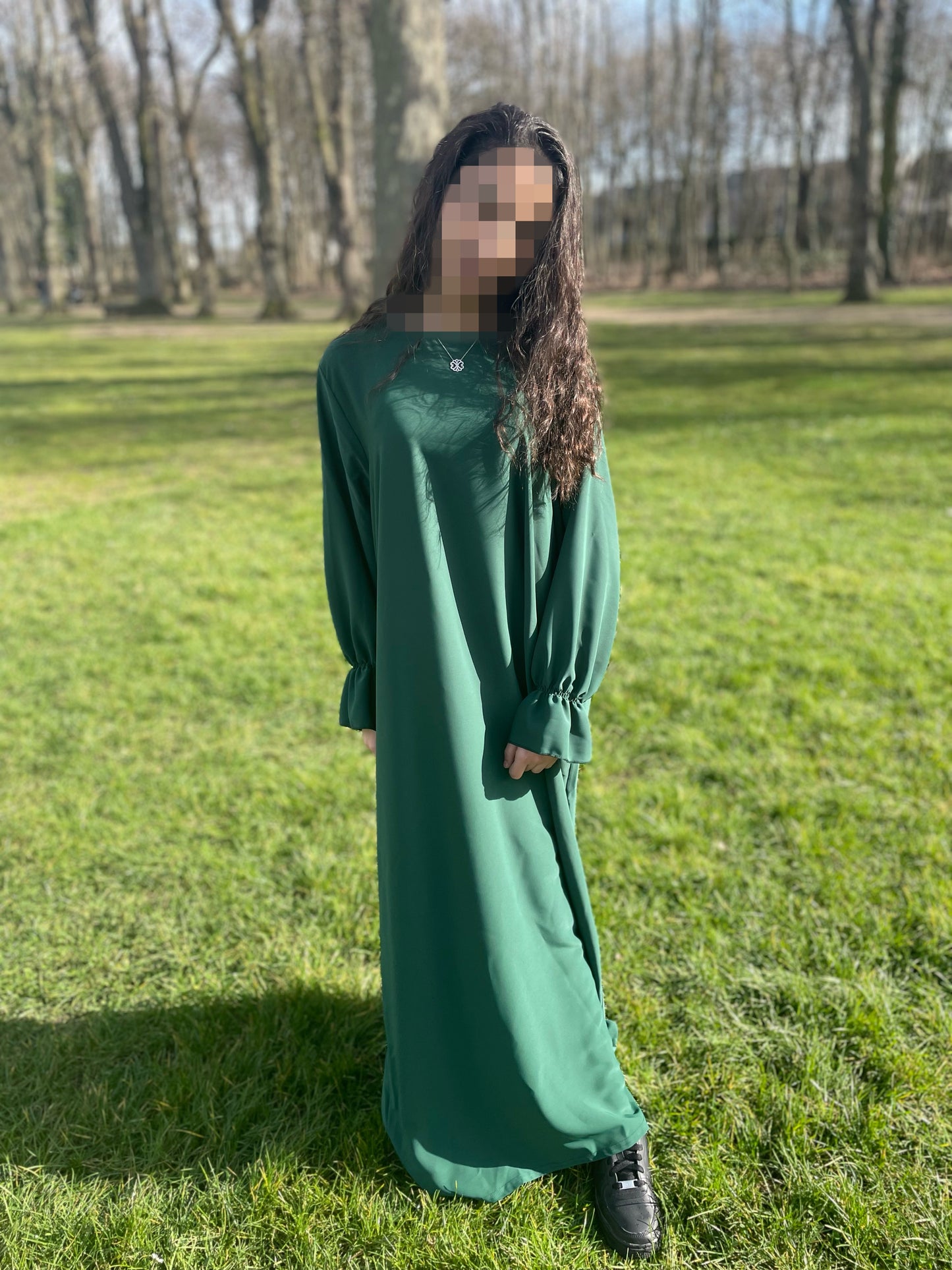 Abaya Noor vert forêt