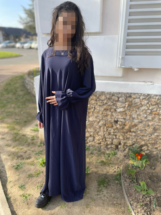 Abaya Noor bleu marine