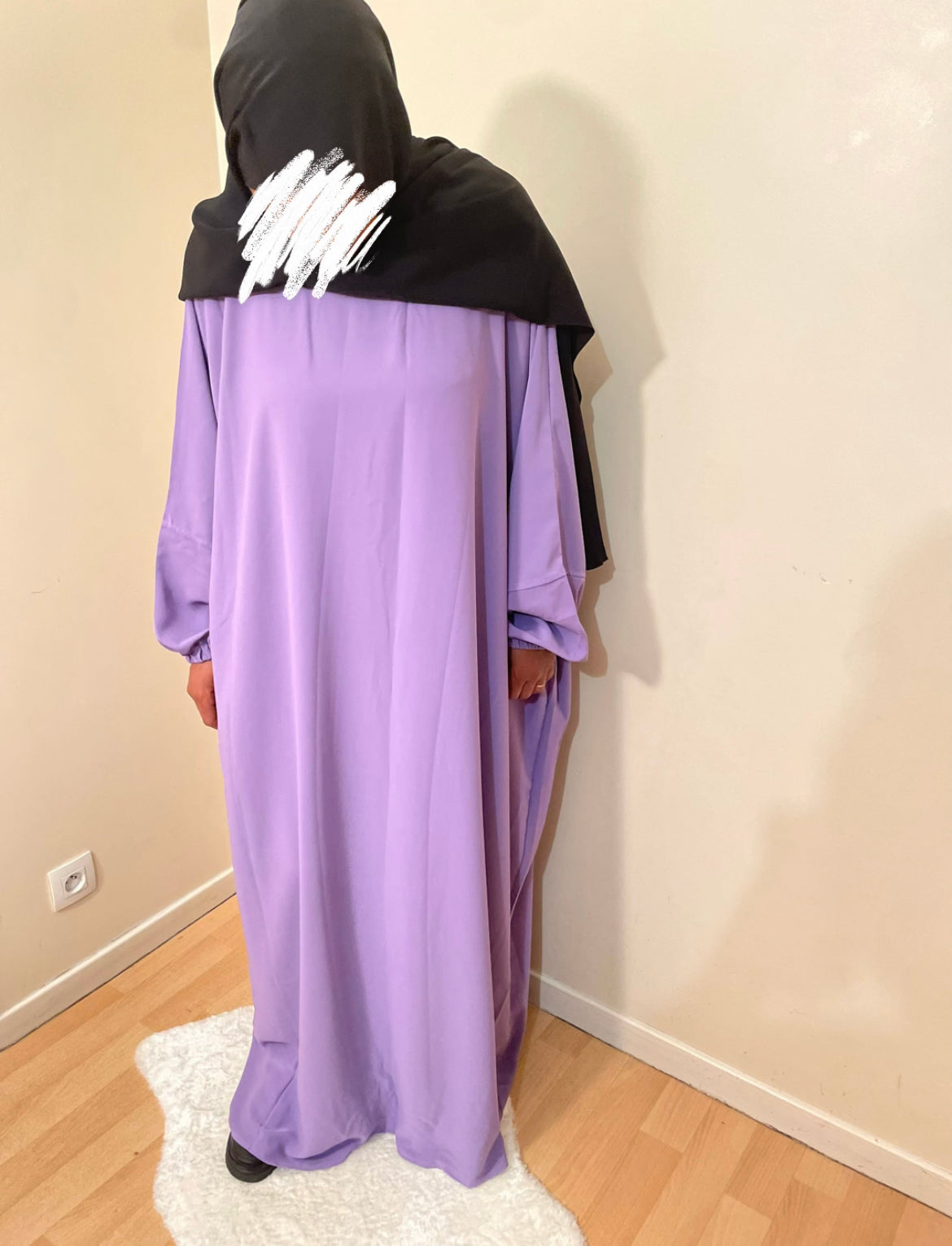 Abaya Aïsha mauve clair