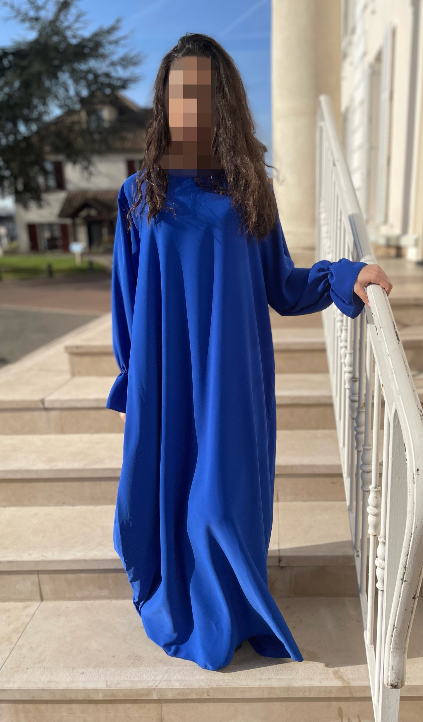 Abaya Noor bleu roi