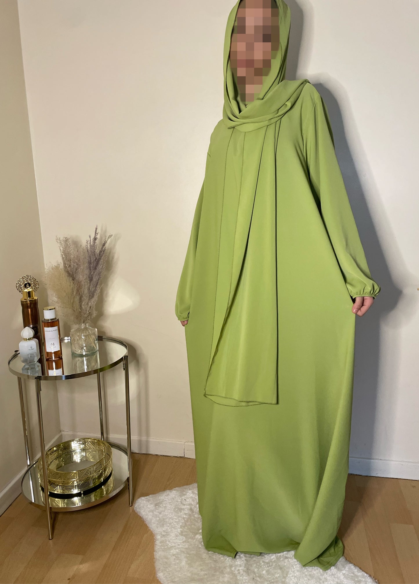 Abaya Naïla vert pistache