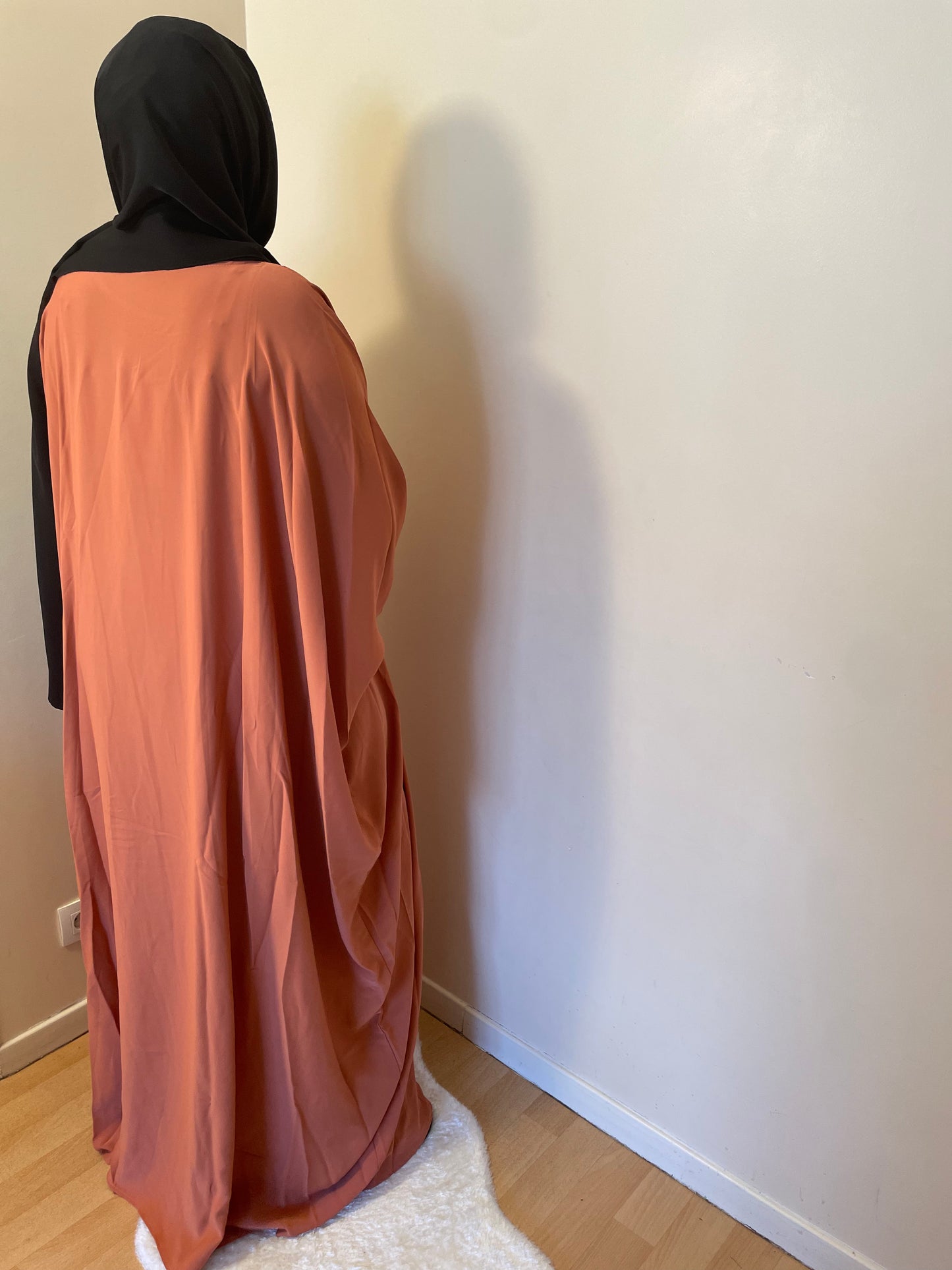 Abaya Aïsha orange corail