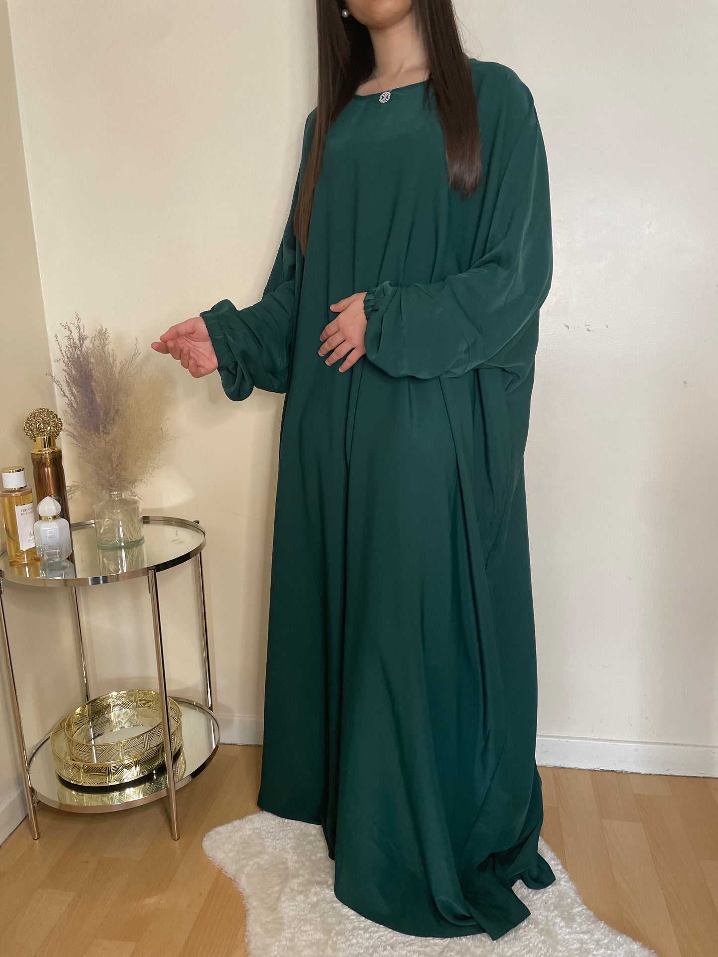 Abaya Aïsha vert forêt