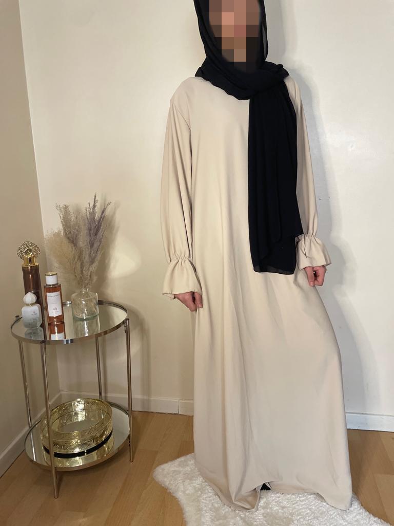 Abaya Noor beige claire