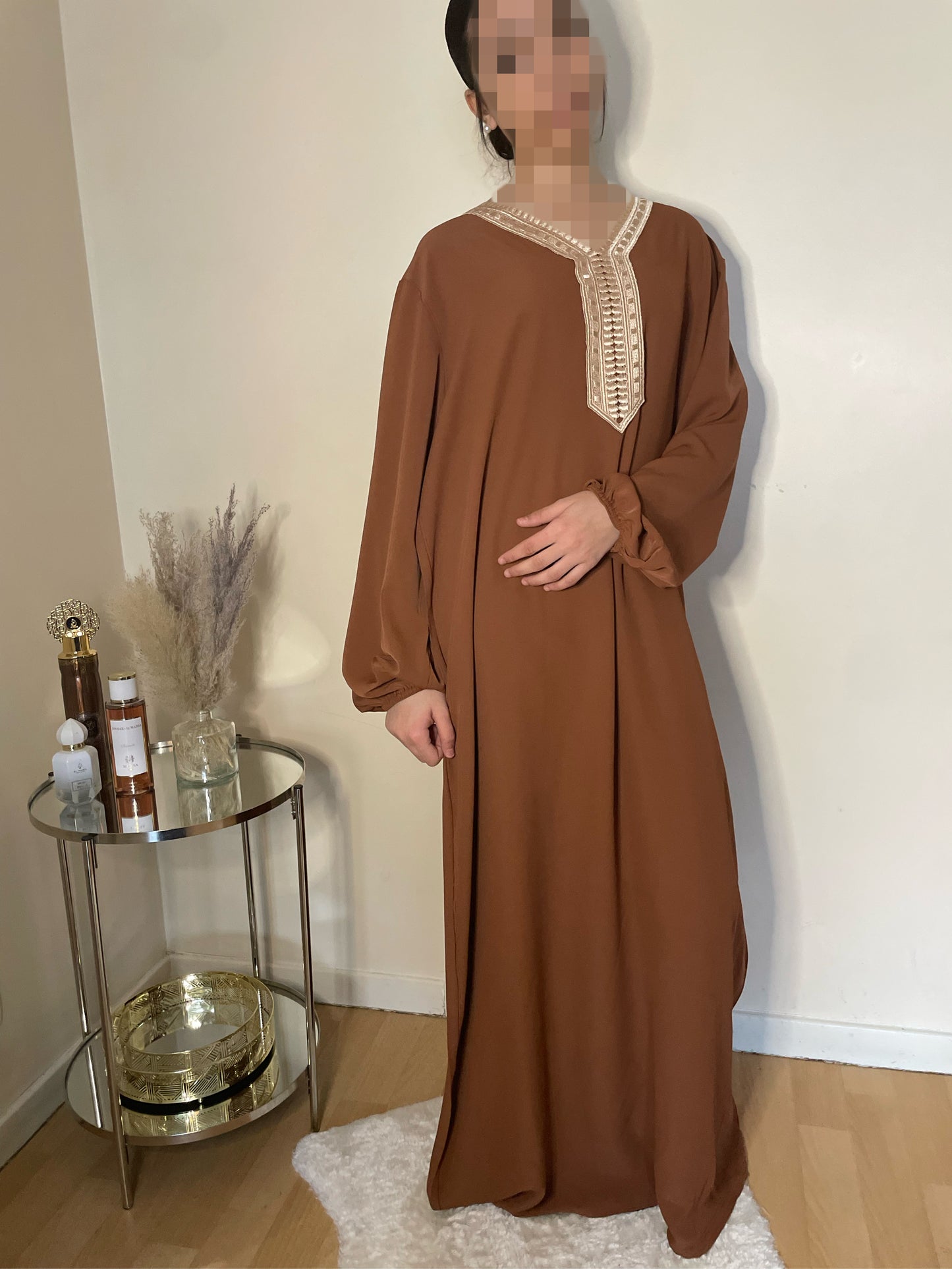 Abaya Lalya marron