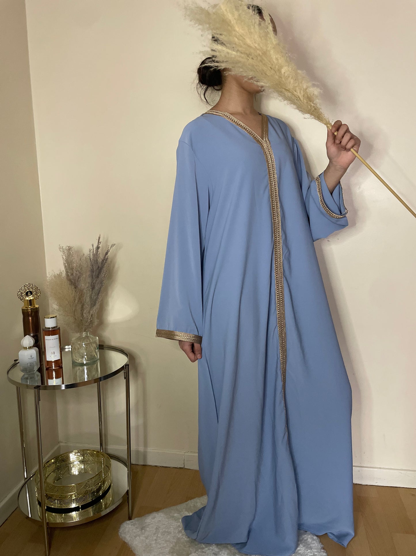 Abaya Soukaïna bleu