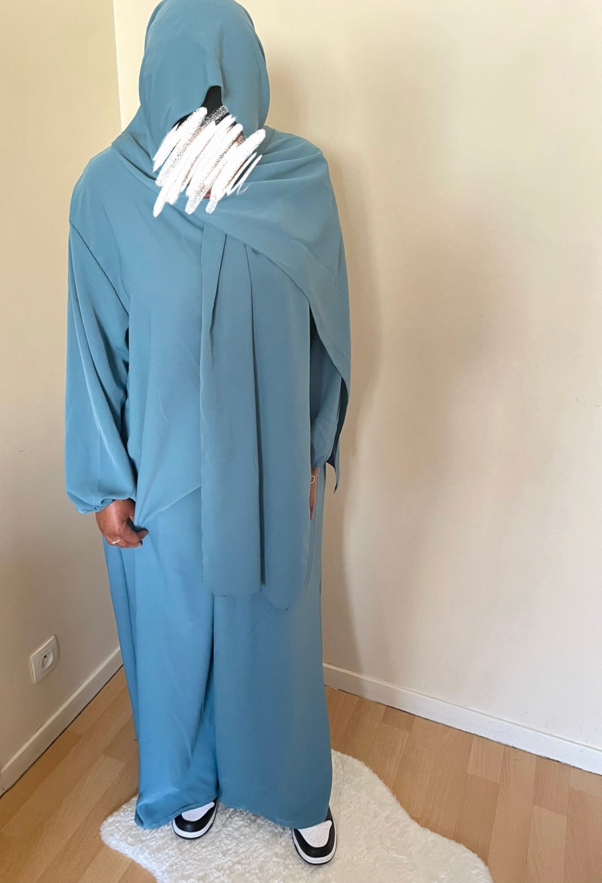 Abaya Naïla bleu