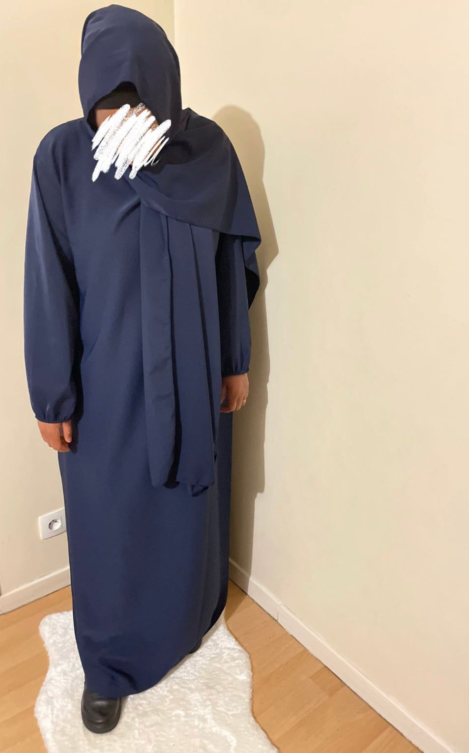 Abaya Naïla bleu marine