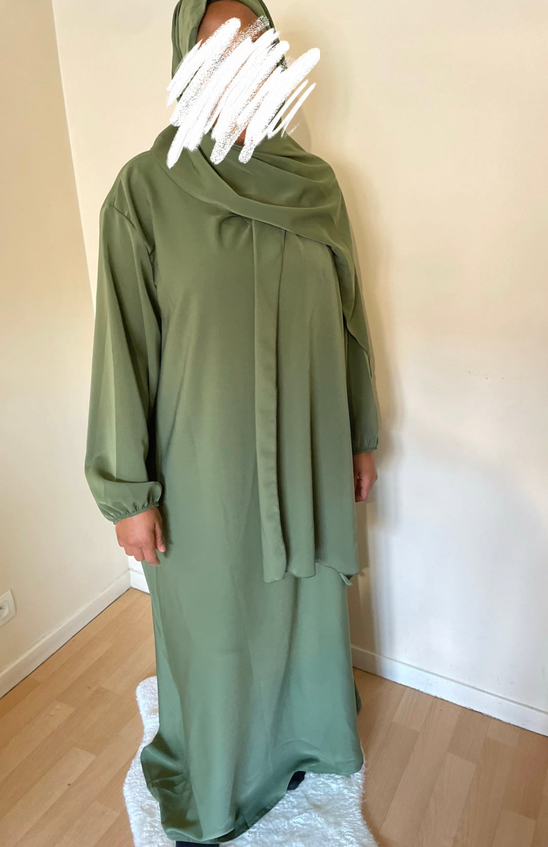 Abaya Naïla vert kaki