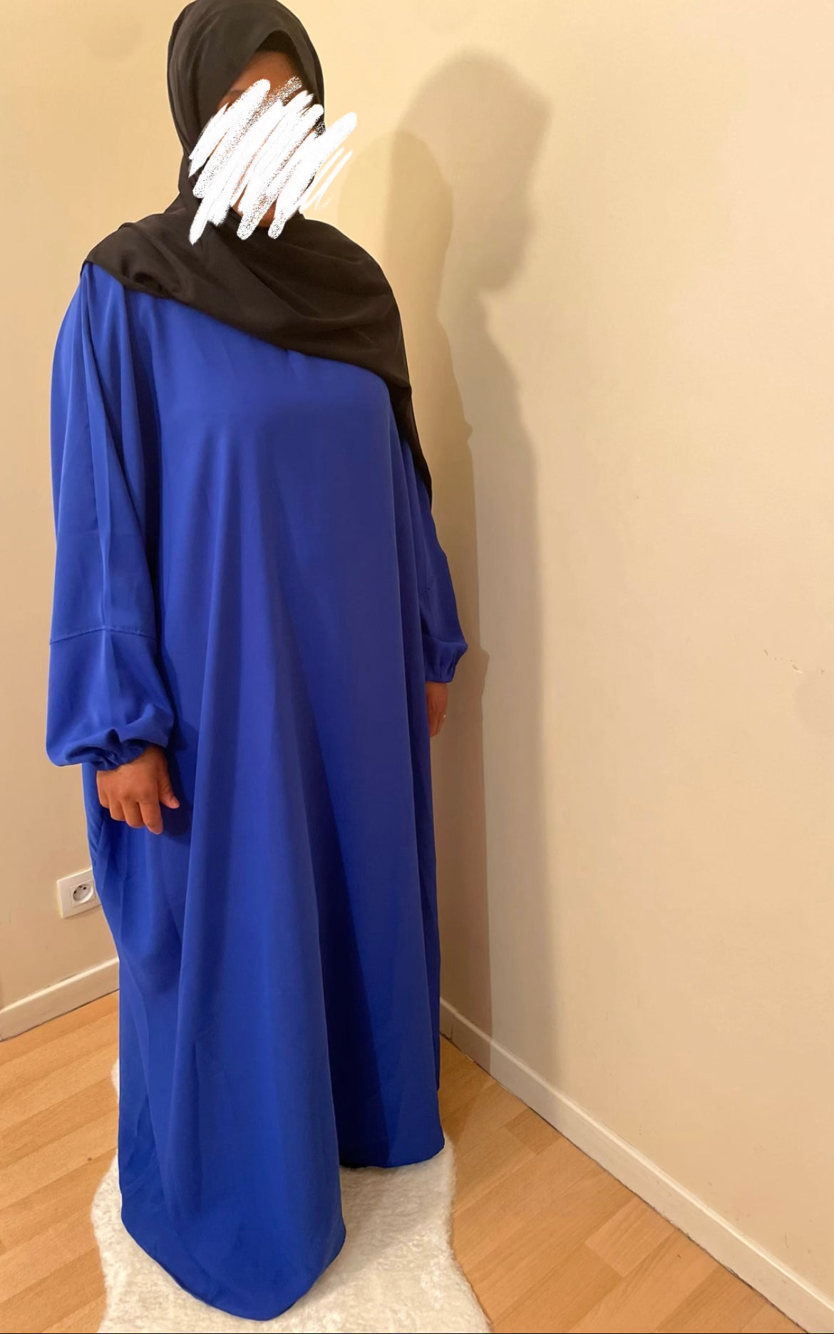 Abaya Aïsha bleu roi