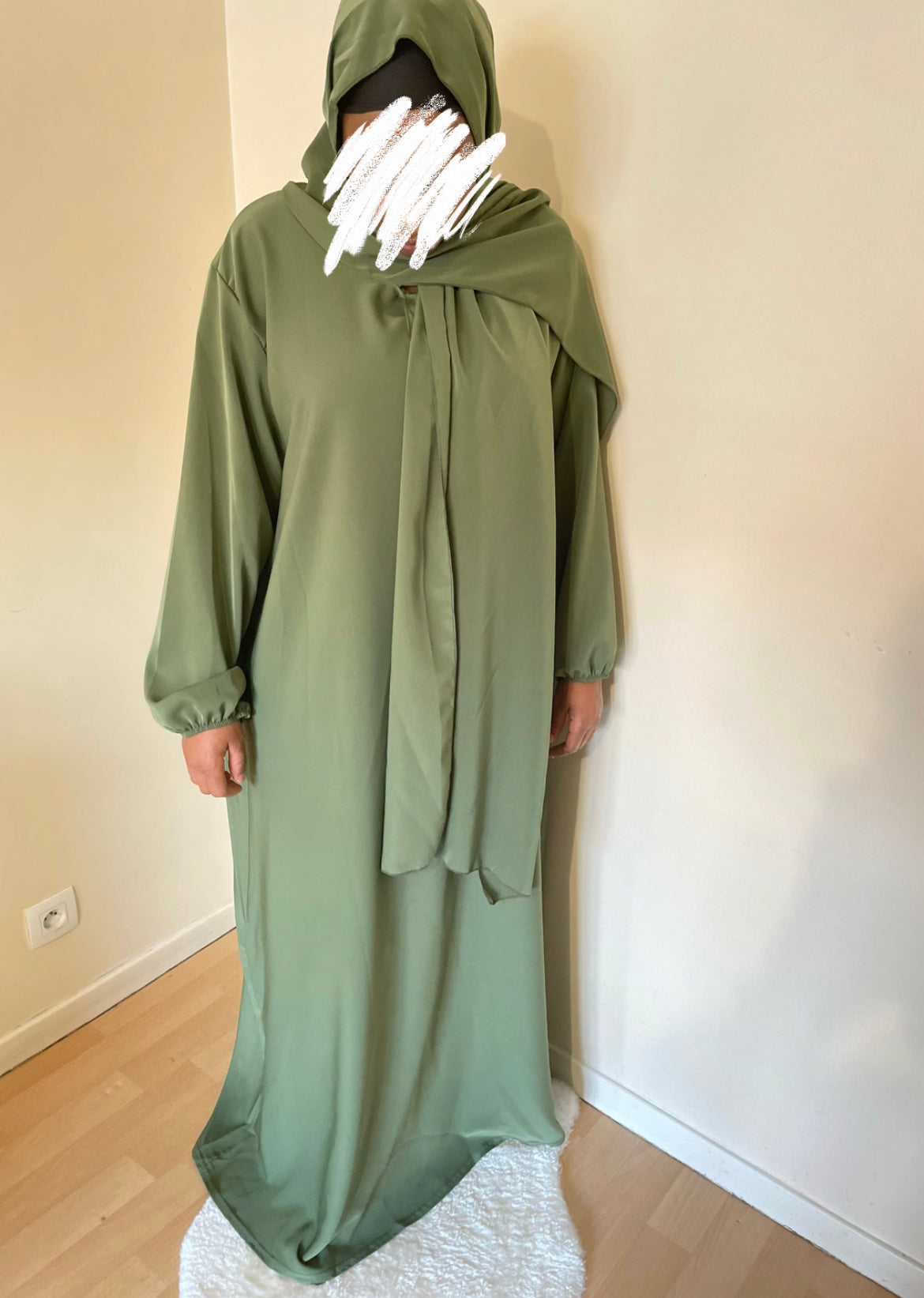 Abaya Naïla vert kaki