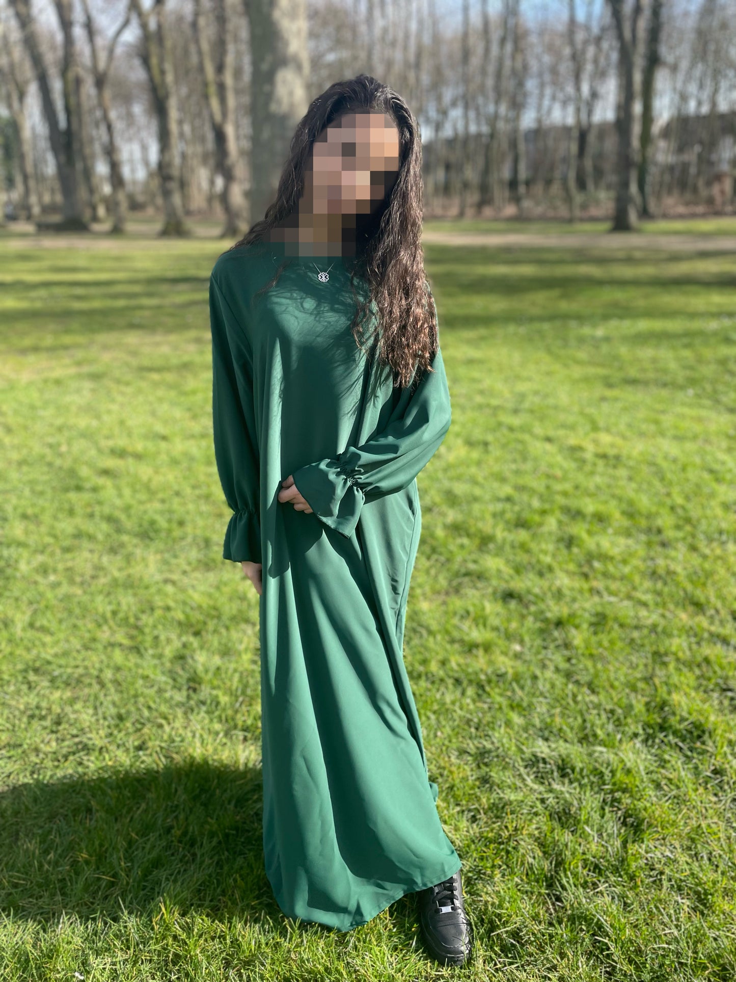 Abaya Noor vert forêt