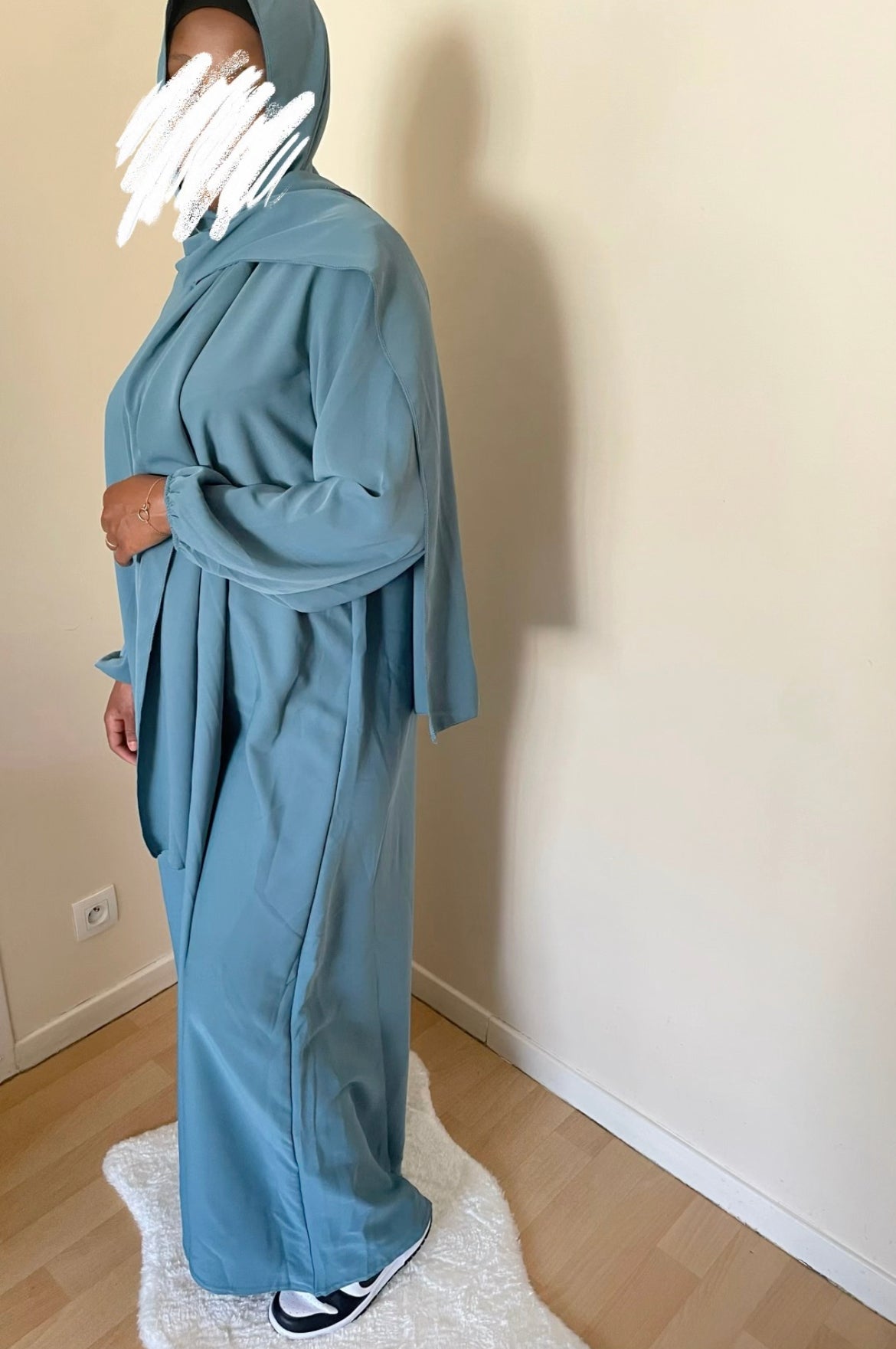 Abaya Naïla bleu