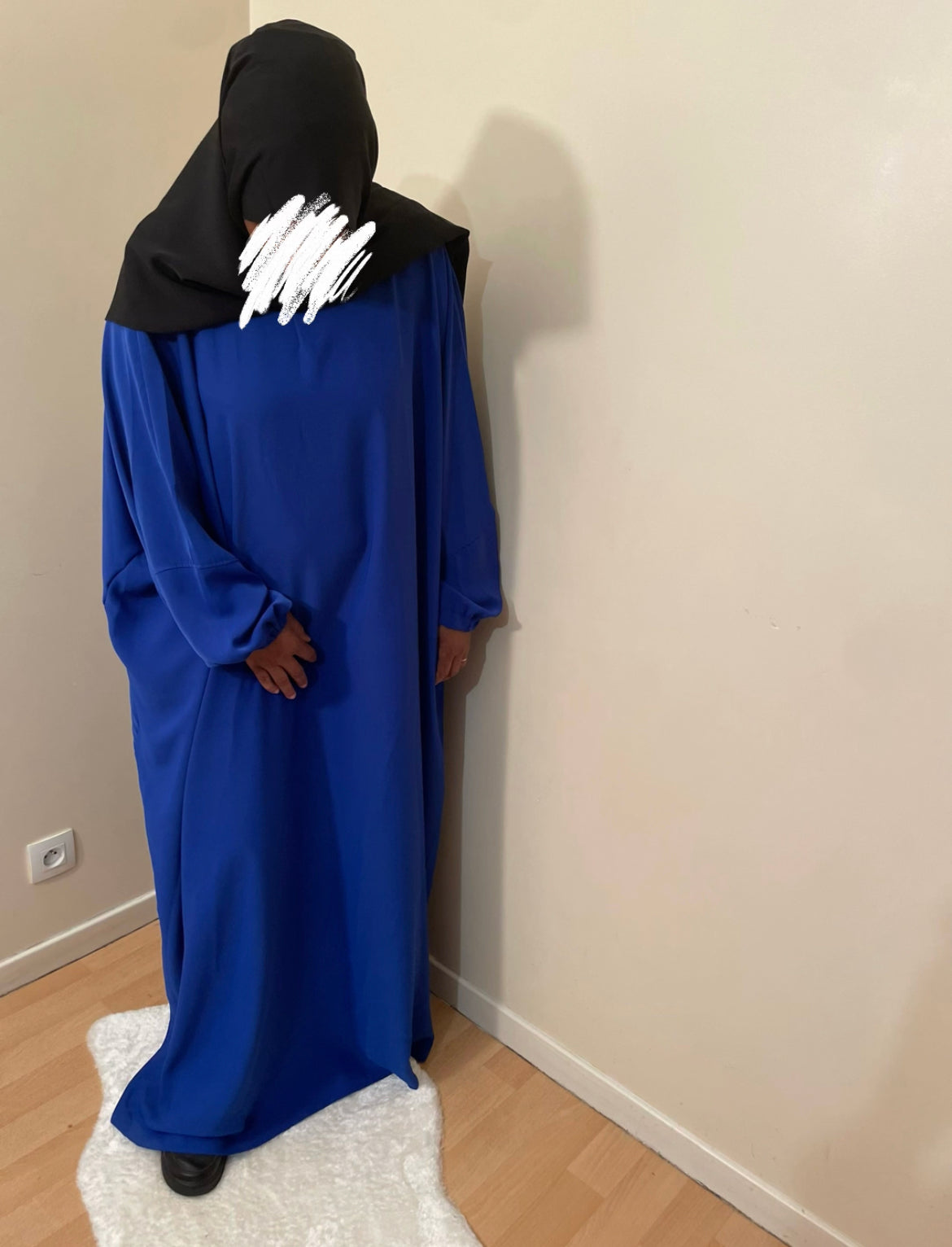 Abaya Aïsha bleu roi