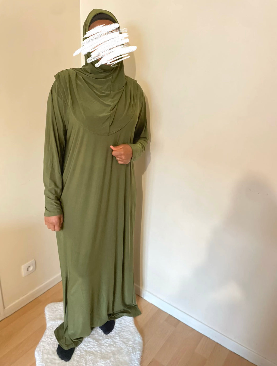 Robe de prière vert kaki