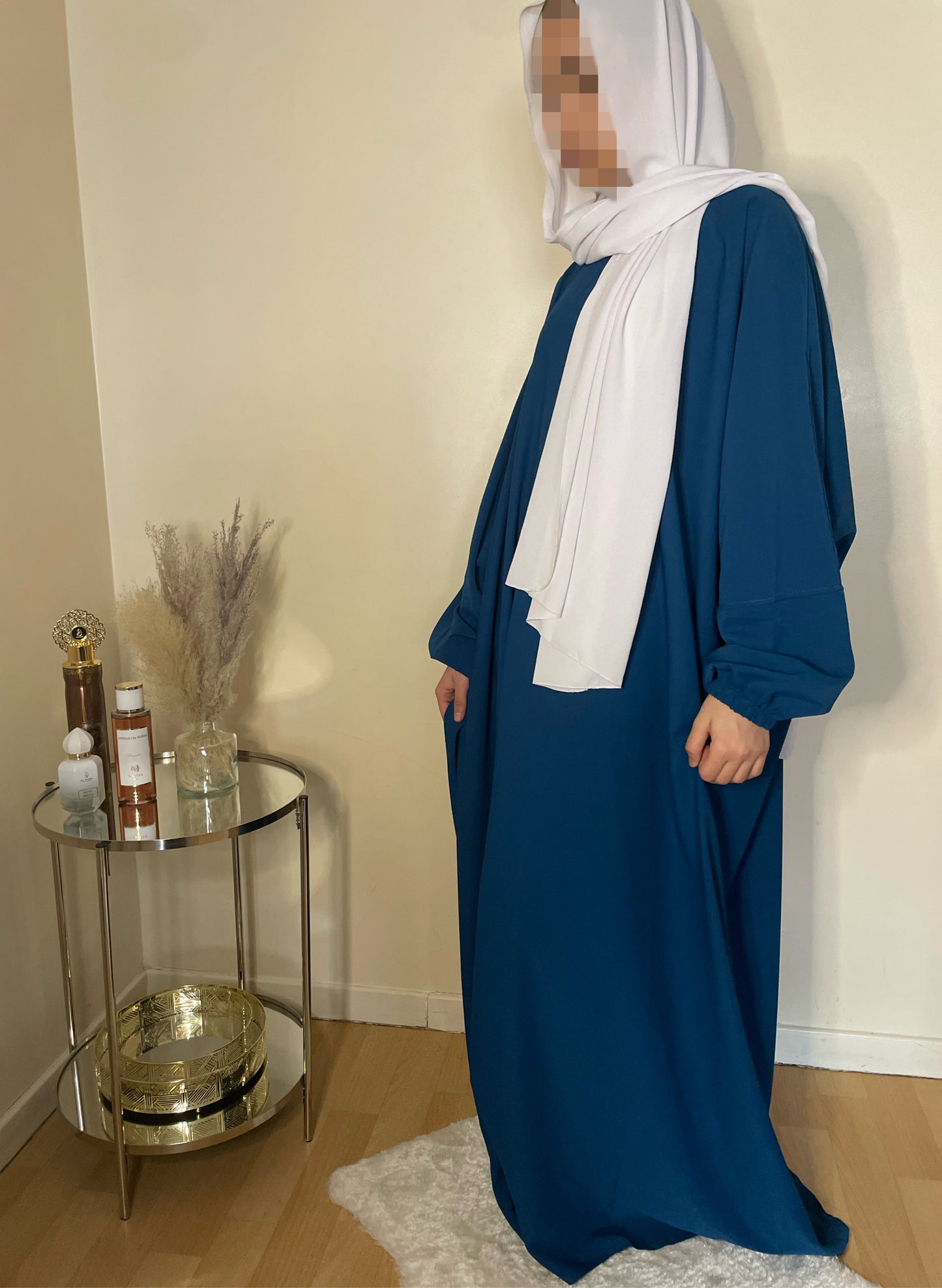 Abaya Aïsha bleu denim