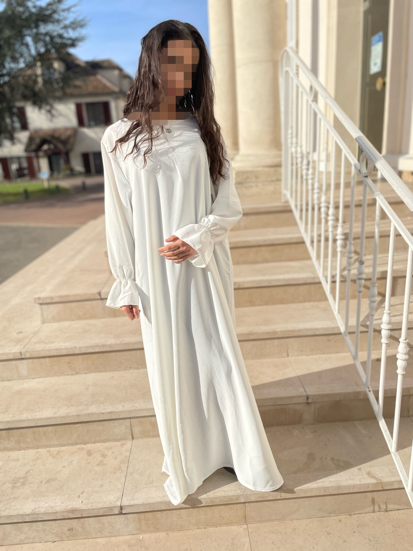 Abaya Noor blanche