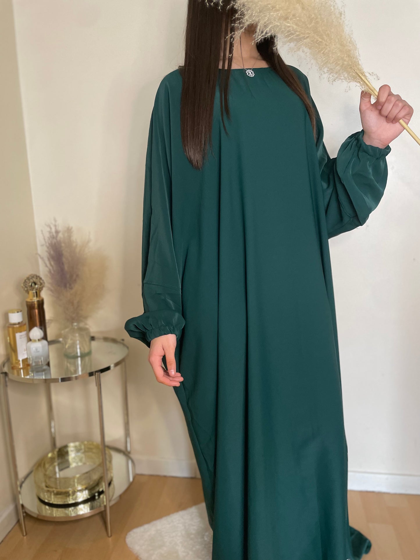 Abaya Aïsha vert forêt