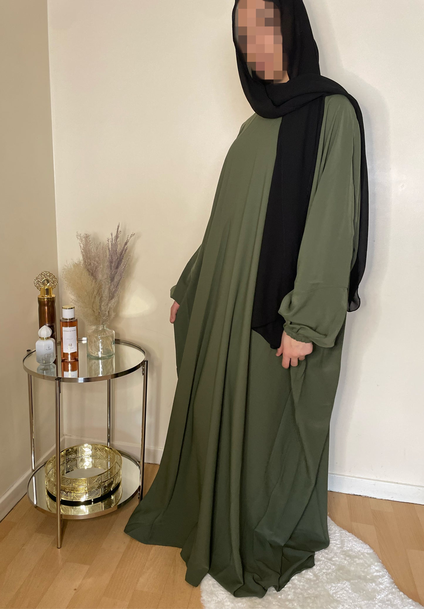 Abaya Aïsha vert kaki