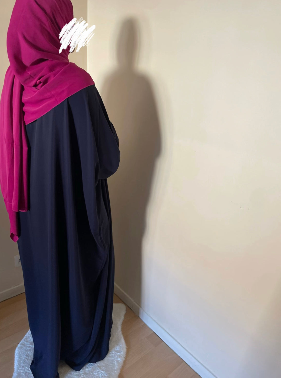 Abaya Aïsha bleu nuit